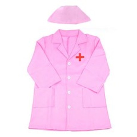 역할놀이 분홍 간호사 가운 6181-8G/의사 간호사 유니폼 가운