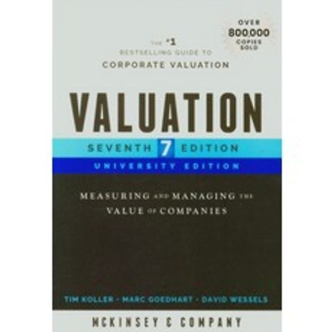 Valuation 7/E(Paperback):Measuring and Managing the Value of Companies, Wiley