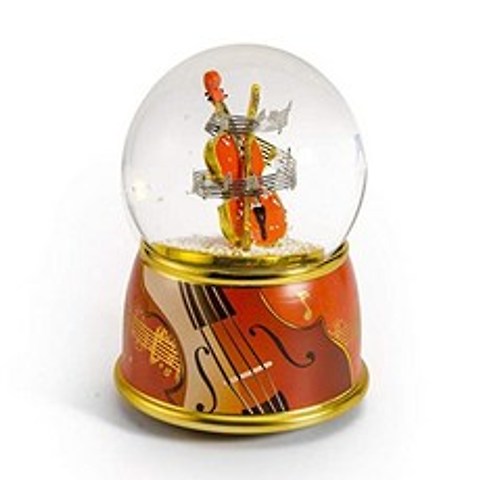 Music Theme Violin with Painted Base Musical Water Snow Globe - Many Songs (203. Itsy Bitsy Spider), 203. Itsy Bitsy Spider, 203. Itsy Bitsy Spider