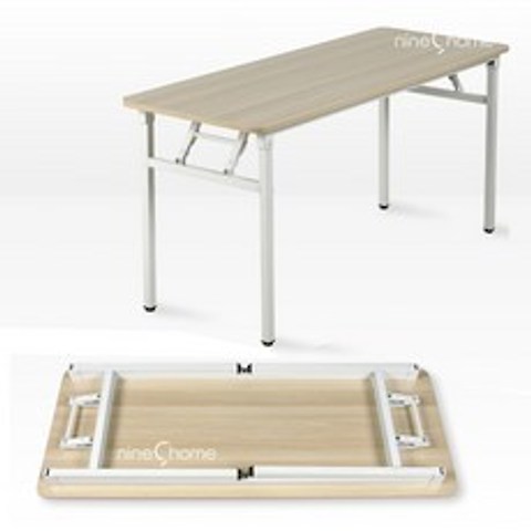 밀키 절탁자 사무용 책상 접이식 시스템책상, 1200x600:퓨어비치(WWD6025-WH)