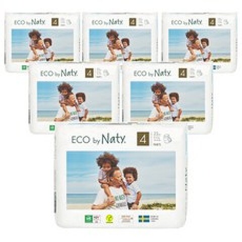 네띠 [Eco by Naty] 친환경 팬티 기저귀 4단계 22매 x 6팩, 선택완료, 단품없음
