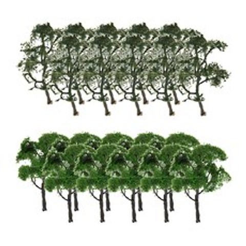 JC 플라스틱 모형 나무 마이크로 조경 장식 디오라마 1 : 75 1:50 스케일 나무 모형 녹지 식물 미니어처 풍경 풍경 나무