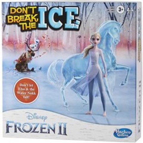Hasbro Gaming Dont Break The Ice Disney 2 Edition Game for Kids 3세 이상 Elsa와 The Water Nok(아마존 독점):, 단일옵션