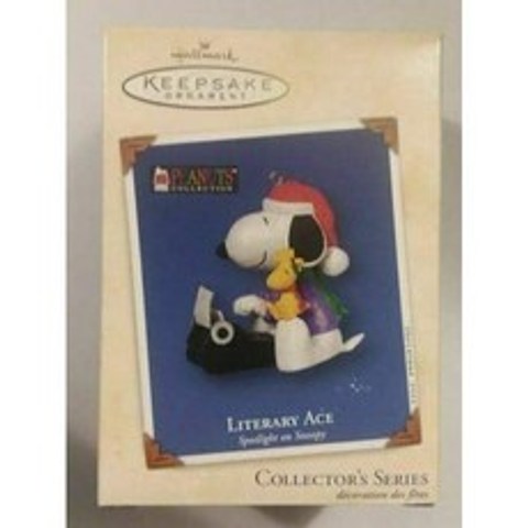 Snoopy 2002 (QX8043)에 문학 에이스 스포트 라이트, 본상품