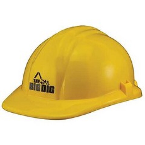 Reeves International The Big Dig 건설 헬멧 장난감 노란색, 단색_One Size, 단색_One Size, 단색