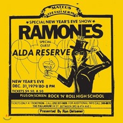 Ramones (라몬즈) - Live at The Palladium New York 12/31/79 [2LP] : 2019년 RSD 한정반