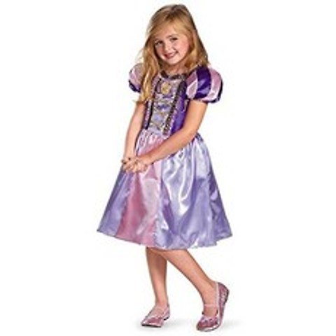 Disguise Disneys Tangled Rapunzel Sparkle Classic Girls Costume 4-6X, One Color_One Size, One Color_One Size, One Color