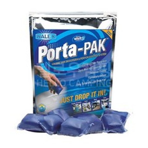헬로우캠핑 포타팩 50개팩 용변분해제 캠핑카 변기약 PORTA-PAK, 포타팩 (용변분해제):포타팩50개팩(블루)