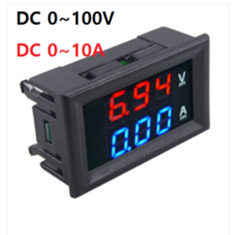 디지털 LED 배터리 용량 암페어 10A 표시기