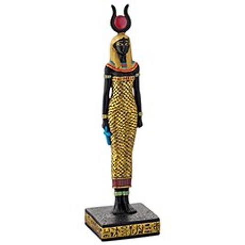 Toscano Hathor 하나님의 고대 이집트 동상 풀 컬러, 본상품, 본상품