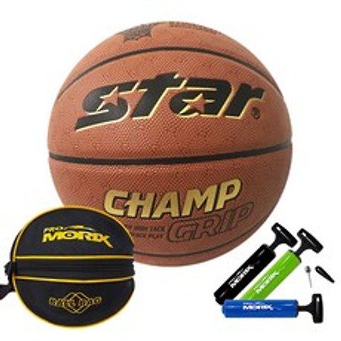 스타 챔프 그립 농구공+농구공 가방+단방향 볼펌프