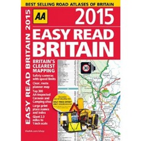AA Easy Read Britain 2015 (Road Atlas), 단일옵션