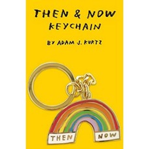 Then & Now Keychain : (Rainbow Novelty Keychain Ring @adamjk Keychain Gift), 단일옵션
