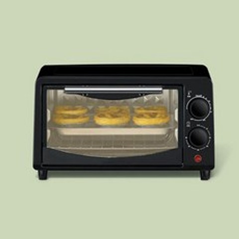 DMWD 가정용 전기 오븐 미니 다기능 베이커리 타이머 토스터 비스킷 빵 케이크 피자 쿠키 베이킹 머신 10L, 02 Black
