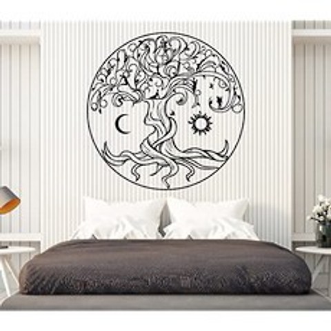 NMT Vinyl Wall Decal Celtic Tree Of Life Symb [M 22.5 in X 22.5 in- Lime Green] - P0444072BYBPT75, 기본
