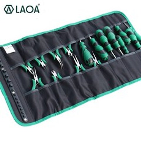 LAOA Oxford Cloth Rolling Tool Bag for Screwdrivers Toolkit to Storage Mini Pliers Electrician Workb