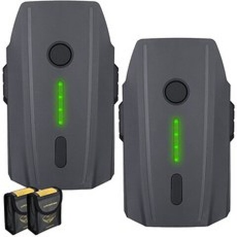 드론RC Powerextra Mavic Pro Battery 2-Pack 11.4V 3830 mAh LiPo Intelligent Flight Battery + Batter, 상세 설명 참조0, One Color