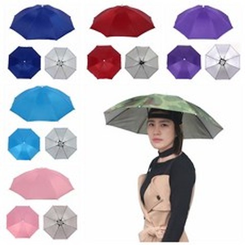Sun Umbrella Hat Hot Foldable Golf Fishing Hiking Camping Headwear Head Cap