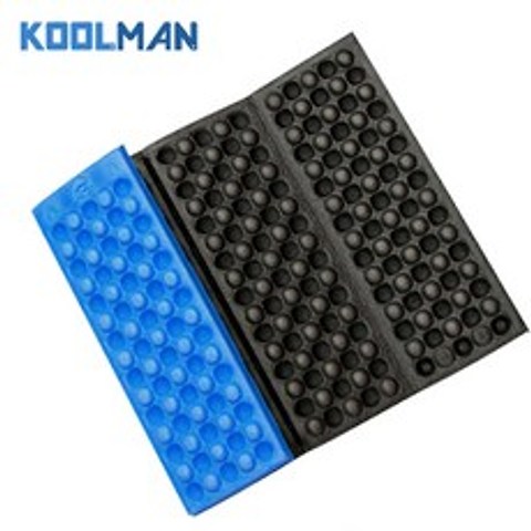 KOOLMAN(쿨맨) 백패킹 접이식 휴대용 매트 방석 (XPE재질), 블루