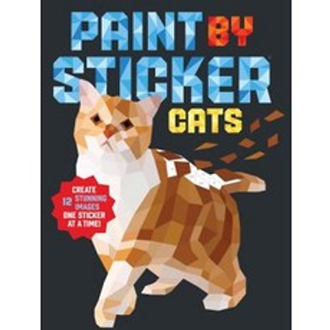 Paint by Sticker: Cats Paperback, Workman Publishing