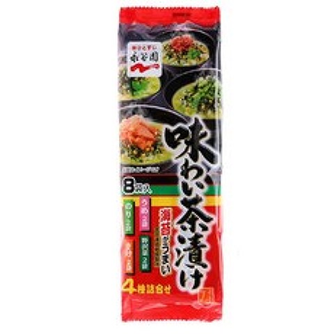 일본 오차즈케 4 가지 맛 ( 김맛/연어/매실/야채), 아지와이4가지맛