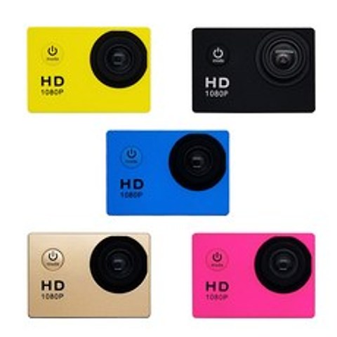 가성비 갑 FULL HD 디지털 초소형 방수 액션캠 휴대용 카메라, 블랙