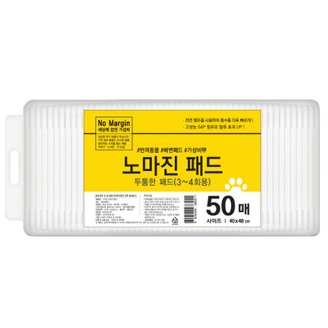 노마진 애견 배변패드 두툼형 플로랄향 50매, 1개