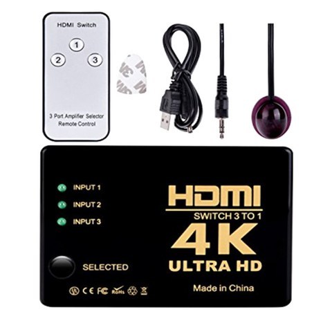 얼리봇 3포트 HDMI선택 분배기, LHD340