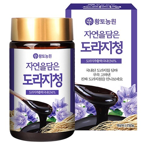 황토농원 자연을 담은 도라지청, 250g, 1개