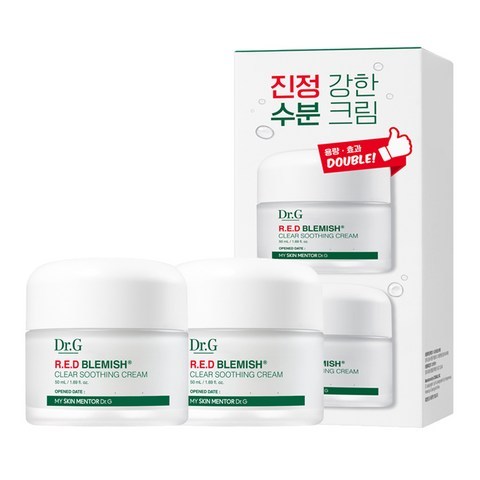 닥터지 레드 블레미쉬 클리어 수딩 크림, 50ml, 2개