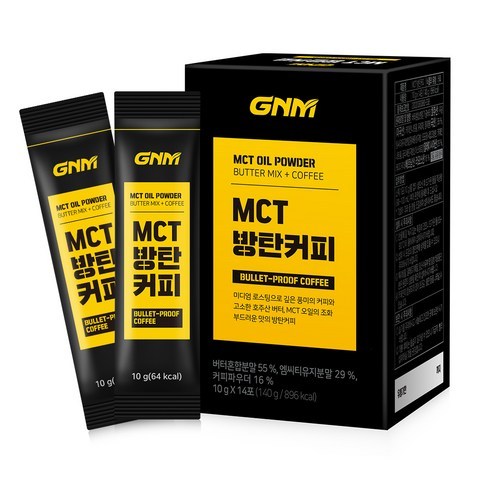 GNM자연의품격 MCT 방탄커피 원두커피믹스, 10g, 14개