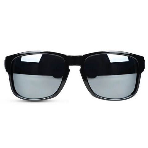 오클랜즈 스포츠 패션 보잉 편광 선글라스 K910, 블랙프레임 + 실버밀러편광렌즈
