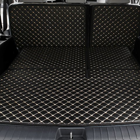 카이만 퀄팅 레더 자동차 트렁크매트 8인승 파워폴딩 유 블랙, 현대, 현대 팰리세이드
