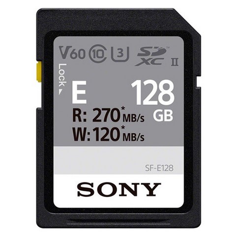 소니 SDXC UHS 2 U3 메모리카드 SF-E128, 128GB