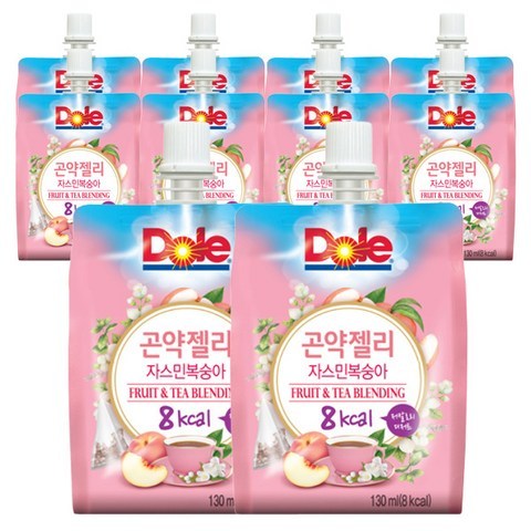 돌 곤약젤리 자스민복숭아, 130ml, 10개