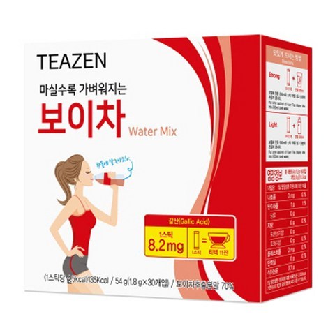 티젠 보이차 워터믹스, 1.8g, 30개