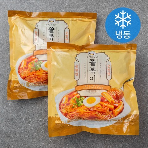 푸딩팩토리 순한맛 쫄볶이 (냉동), 600g, 2개