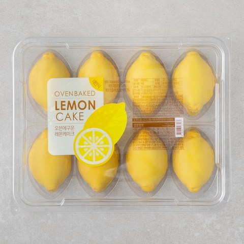 오븐에 구운 레몬 케이크, 40g, 8입