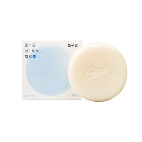 동구밭 올바른 Baby Wash All-in-One 알로에 약산성 유아 비누, 100g, 1개