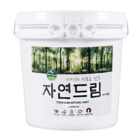 이오세라믹황토 자연드림 백토 페인트 11kg, 아이보리