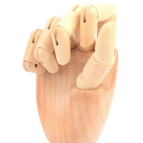 나무 목각 원목 구체 관절 인조 목각 손 모형 인형