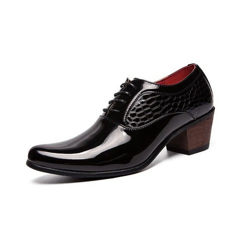 YEINSHAARS New Arrival Dress Shoes Men Hight Increase 6CM Mens Wedding Shoes High Heels Formal Dresses Footwear