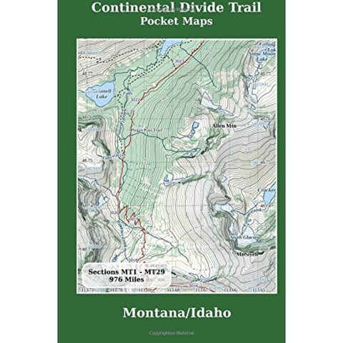 Continental Divide Trail Pocket Maps-Montana / Idaho, 단일옵션