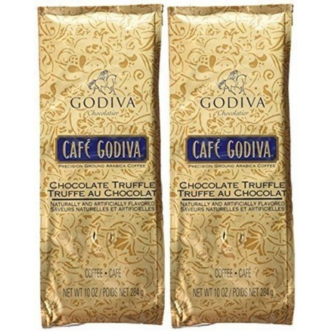 Café Godiva 초콜렛 트러플 그라운드 커피 Two 10 oz. 바지, 단일옵션