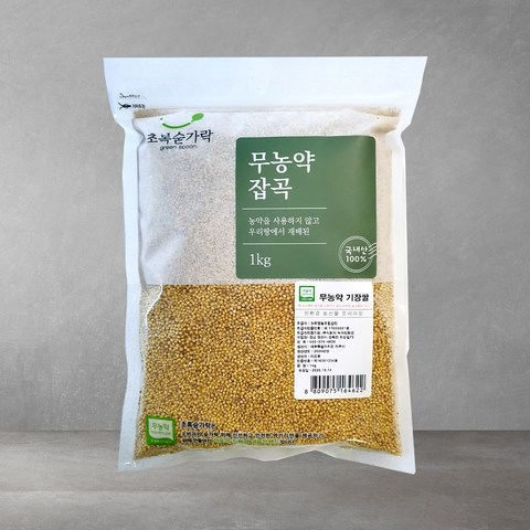 초록숟가락 무농약 기장쌀 1kg, 1포