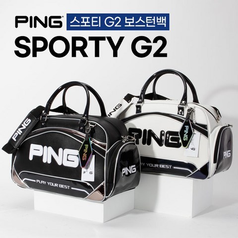 [핑삼양인터내셔날정품] 2021 SPORTY G2 보스턴백, 화이트