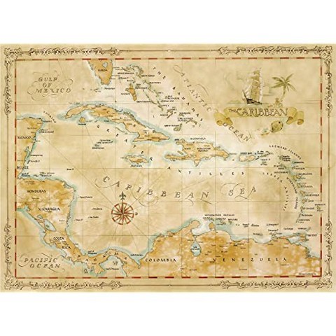EOM 보물 제한 고대 듀코로 고대 세계 카리브 제도지도 - E040700178SIQ26, 기본, 기본