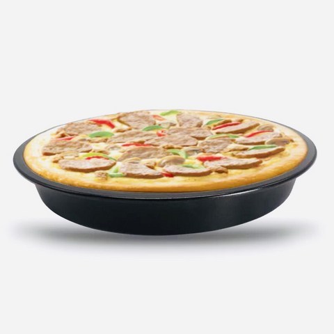 가정용튀김기 SHANBEN에어프라이어 오리지널 부속품 베이킹팬 케이크바구니 피자판 통용 에어프라이어, T04-블랙색 6inch피자판