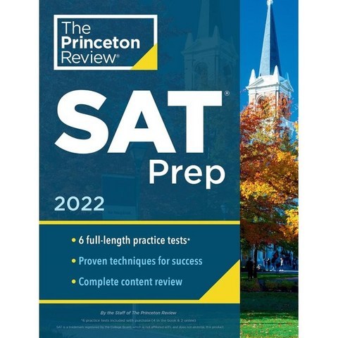 Princeton Review SAT Prep 2022: 6 Practice Tests + Review & Techniques + Online Tools