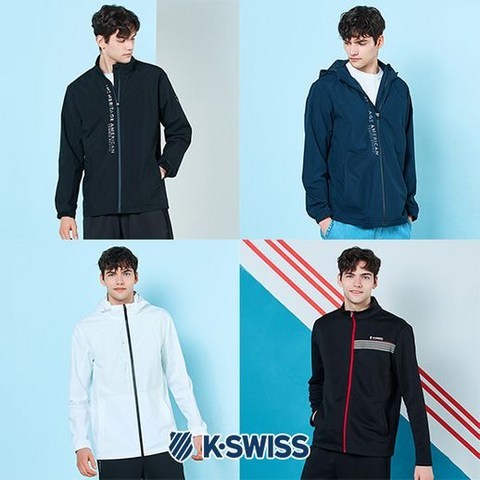 K-SWISS 남성 윈드트랙수트 3종세트